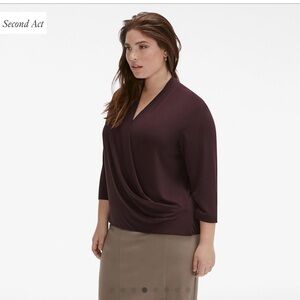 MM Lafleur eggplant Denevue top